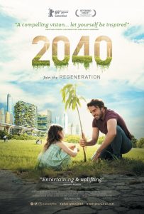 A poster for the documentary film 2040.